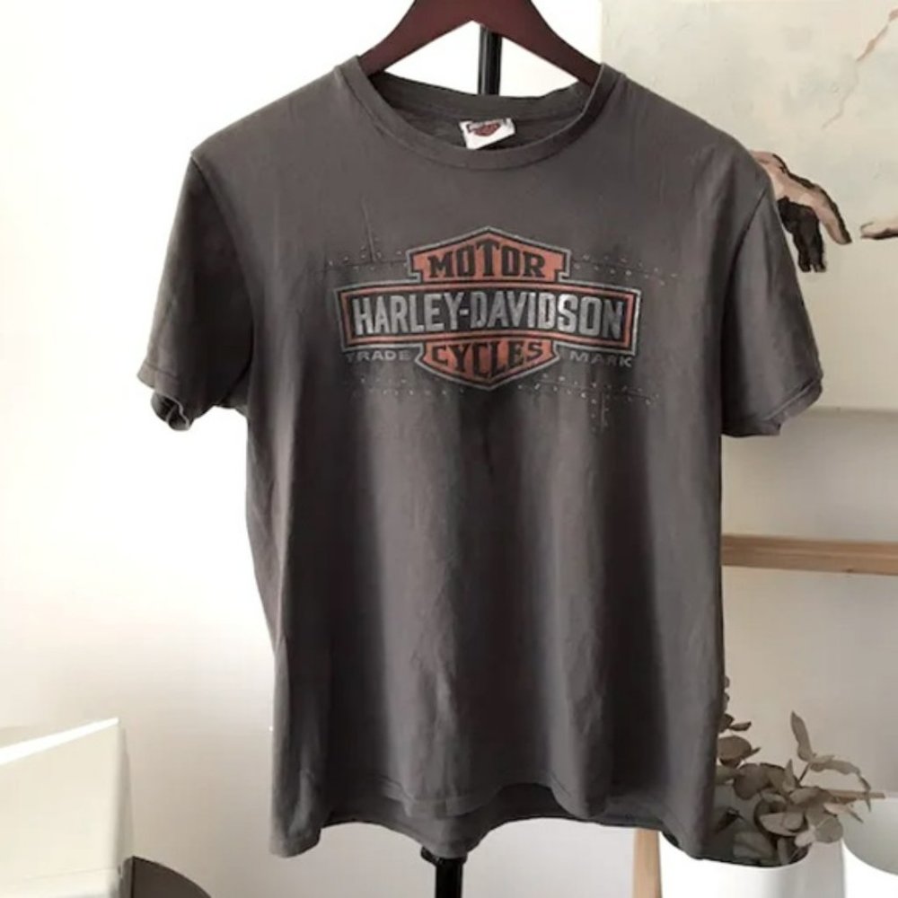 Vintage Harley Davidson Logo T Shirt Graphic Oregon Mens Xl